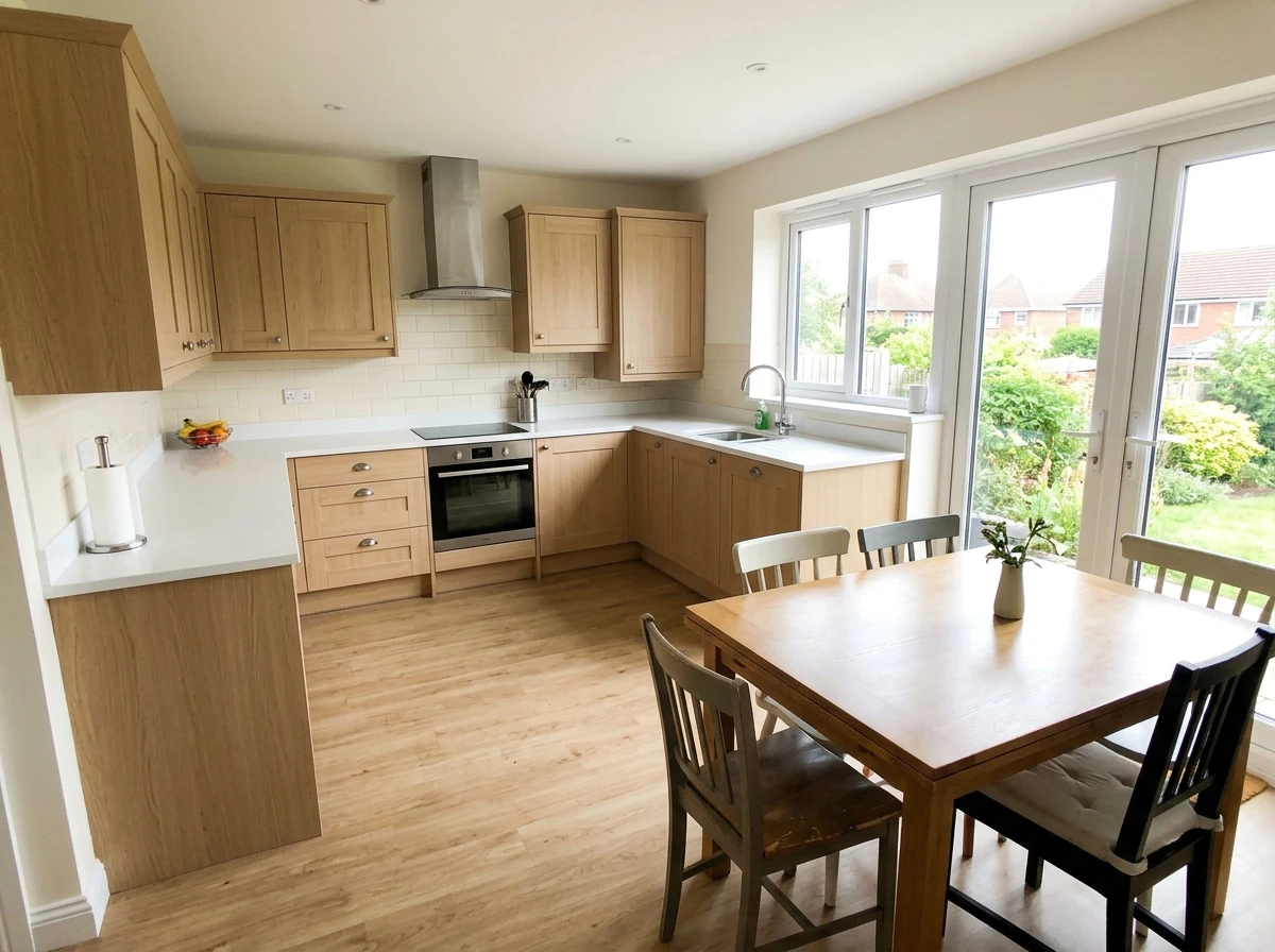 Fitted kitchen in Nottingham by Lace City Joinery