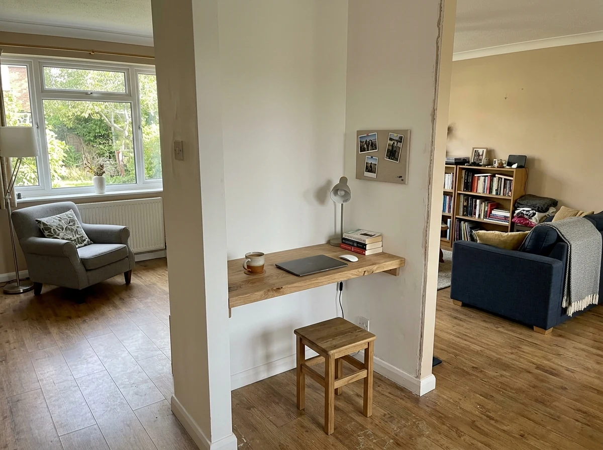 Stud wall partitioning work in Nottingham period property